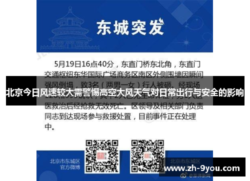 北京今日风速较大需警惕高空大风天气对日常出行与安全的影响
